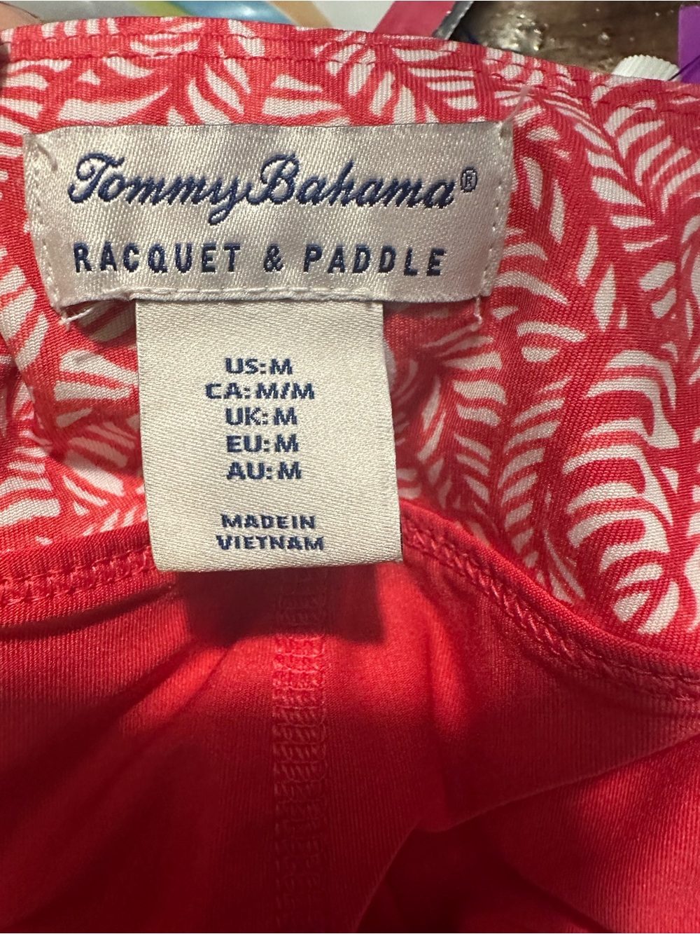 Tommy Bahama Pink and White Printed Flared Skort pickleball - Picture 3 of 3